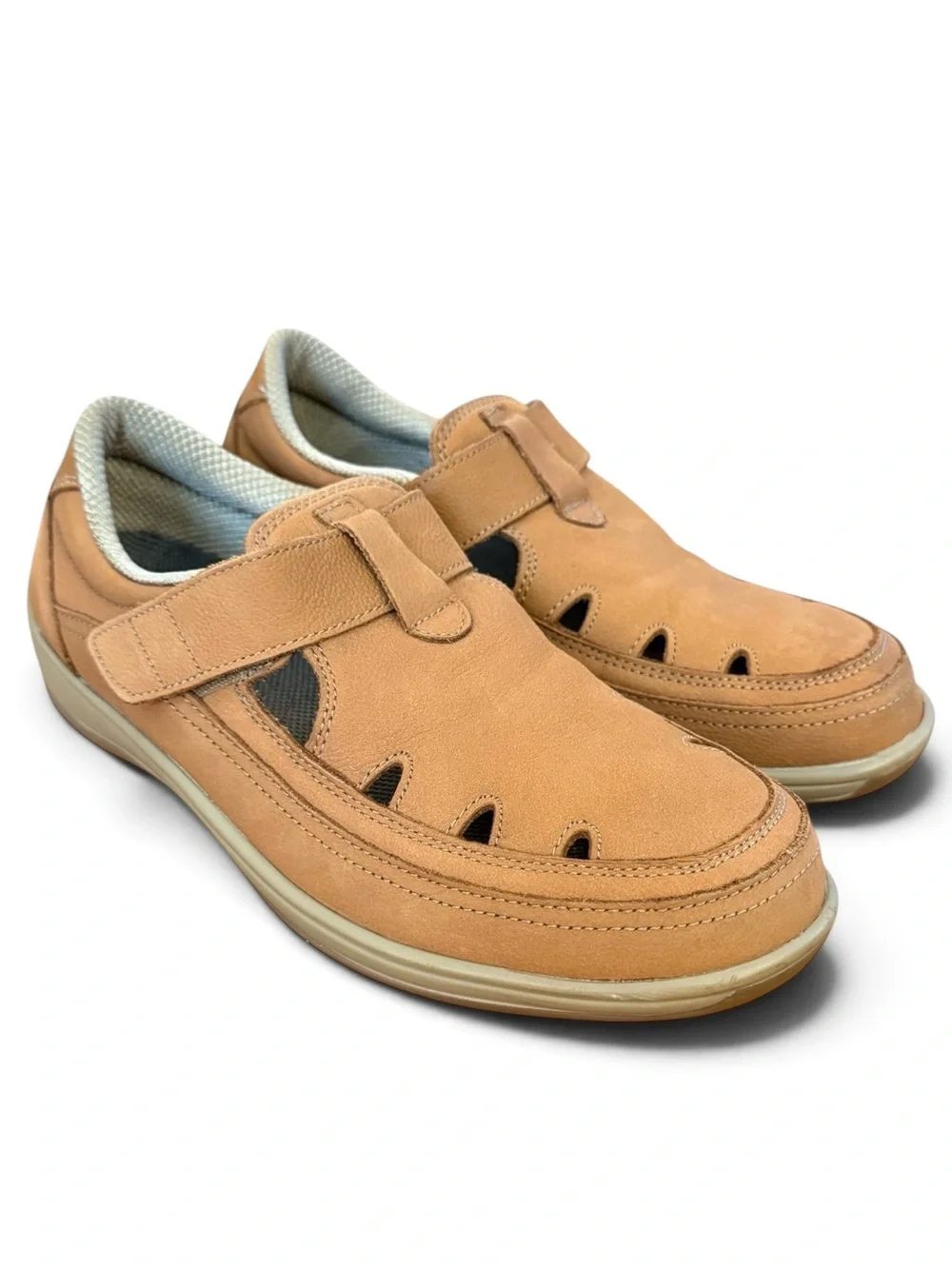 Orthofeet Serene 896 Women’s 9.5 B Tan Leather Mary Jane Comfort Shoes Orthotic